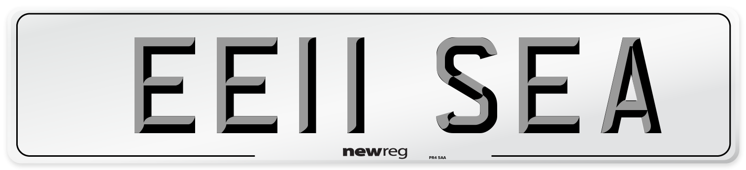 EE11 SEA Number Plate from New Reg